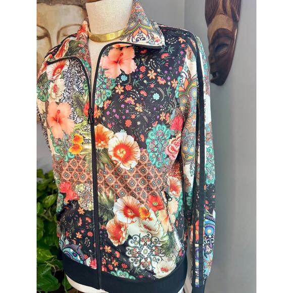 RARE Adidas Womens Farm Floral Firebird Trefoil Track Jacket - Farm Rio Collab - Picture 4 of 10